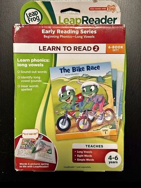 LeapFrog LeapReader Learn to Read 2 - Green Phonics Book Set (6-Book)